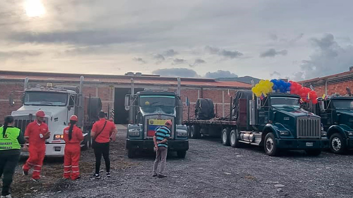 Camiones en la frontera