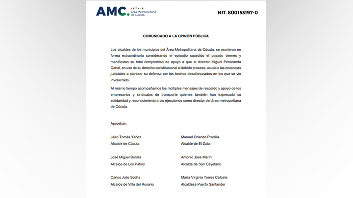 Comunicado AMC