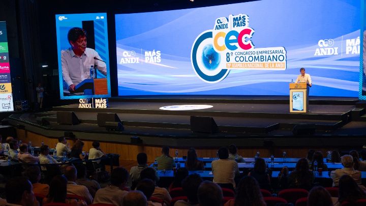 El presidente Gustavo Petro no acudió al congreso de la ANDI./Foto cortesía