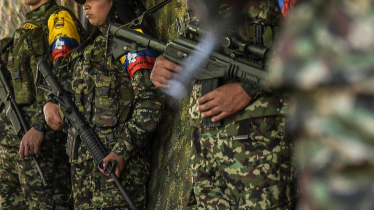 Combatientes de las disidencias de las Farc. 
