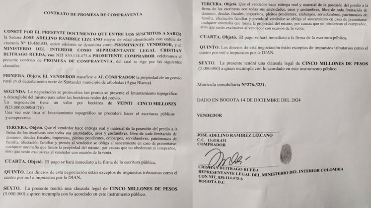 Estafa a Cristian Buitrago