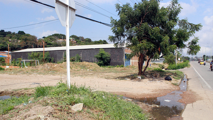 Entrada al barrio 20 de Julio