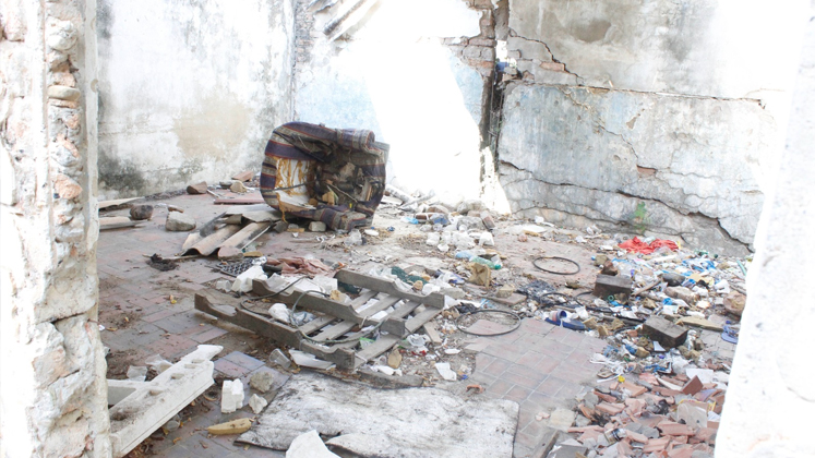 Estructura abandonada será el salón comunal del barrio Rudesindo Soto