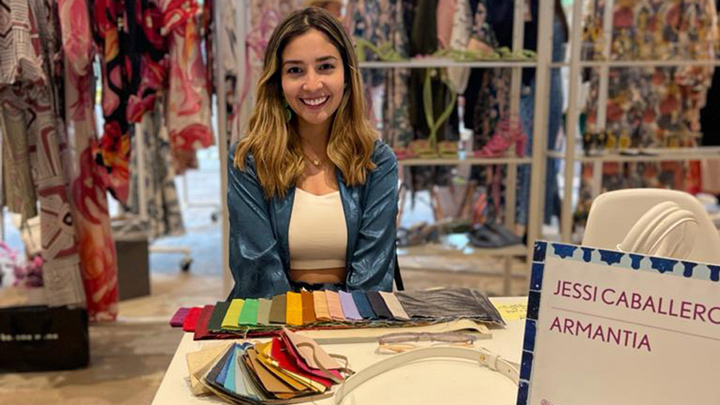 Jéssica Caballero exhibió las últimas tendencias en calzado. / Foto Cortesía.