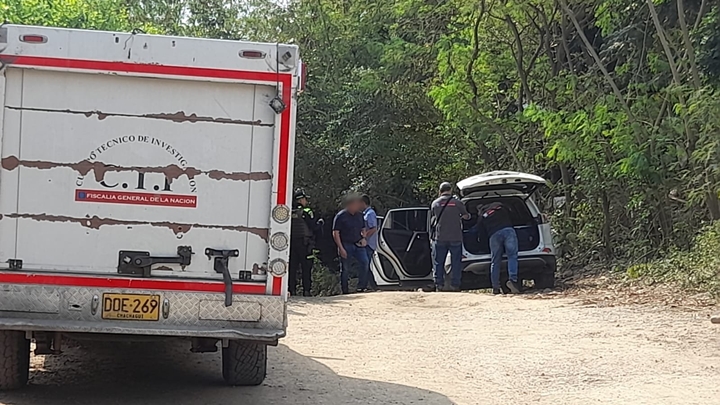 La camioneta de Gerson Durán fue hallada detrás de la cárcel de Cúcuta.