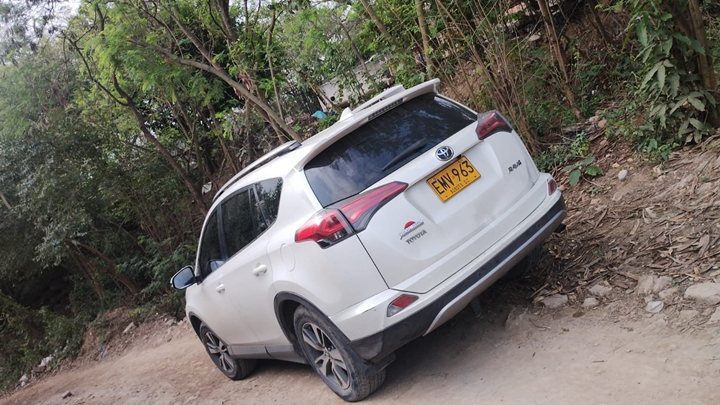 La camioneta fue inspeccionada por el CTI.