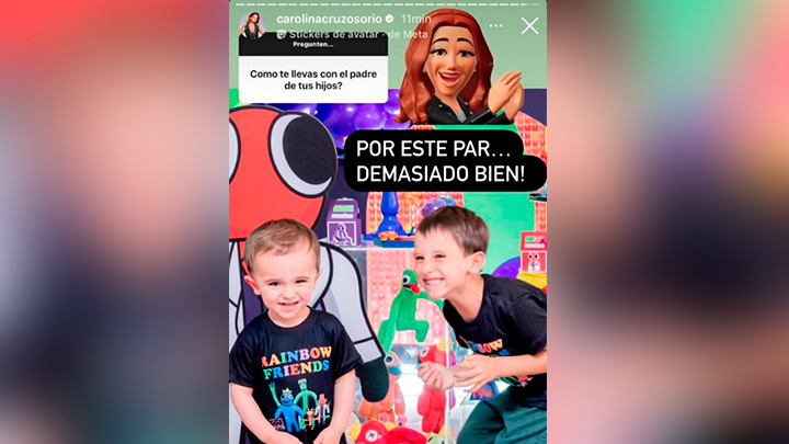 Hijos de Carolina Cruz 