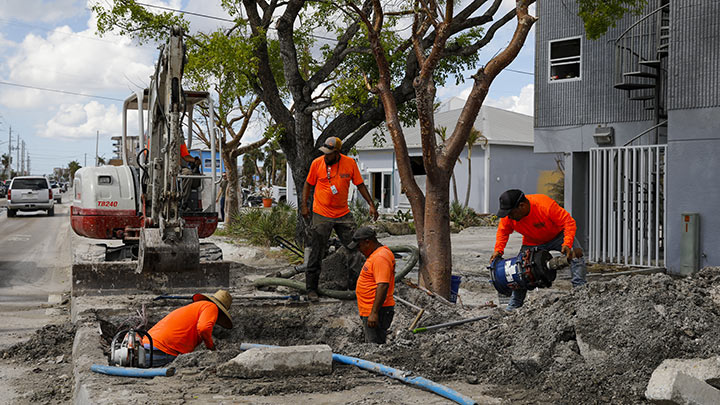Huracán Ian por Fort Myers Beach 
