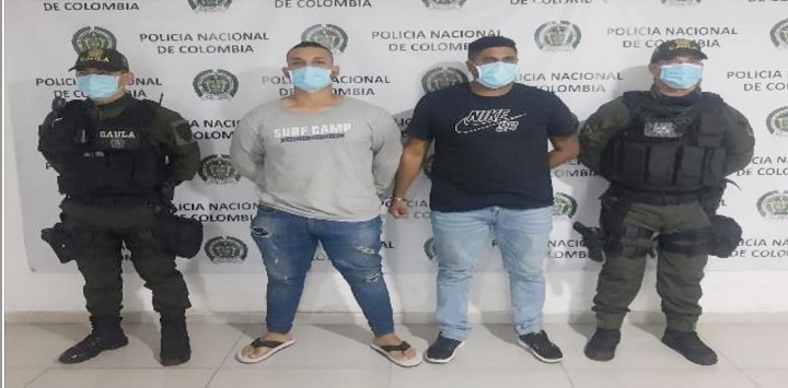 Fueron capturados por la Policía y Fiscalía.