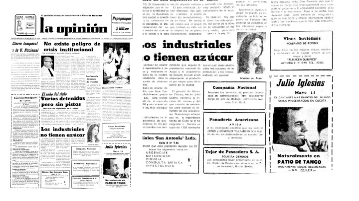 Presentación Julio Iglesias Cúcuta