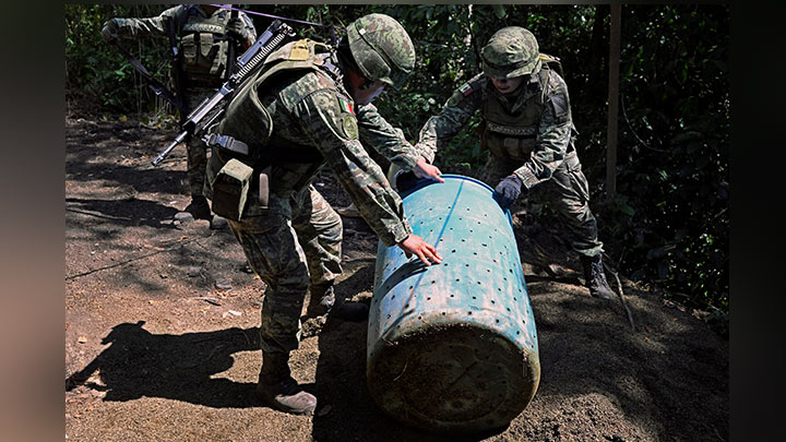 Cultivos de droga en México.