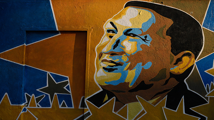 Mural de Hugo Chávez.