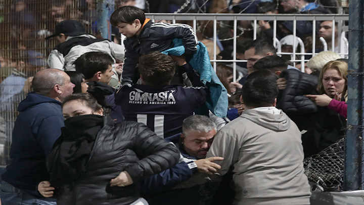 Incidentes en partido Gimnasia vs. Boca