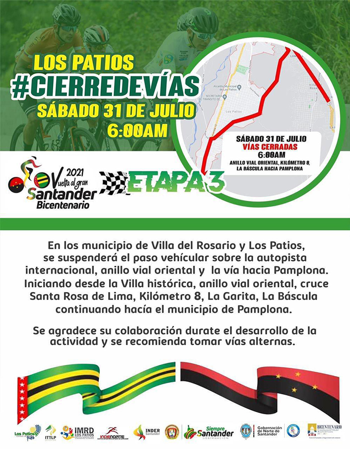 Cierre vías Los Patios