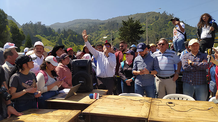 Peaje vía a Pamplona