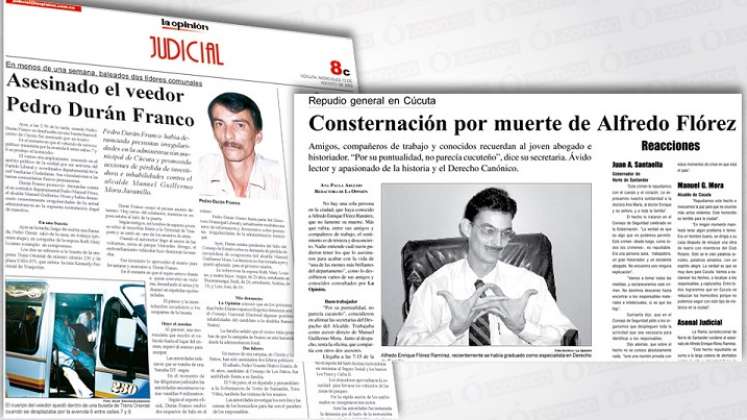 Ramiro Suárez homicidio de Pedro Durán Franco.