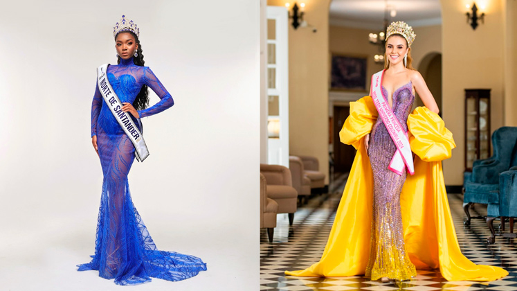 Kimberly Montaño y Anghely Aicardi, virreina y reina Miss Teen Norte de Santander 2024. 