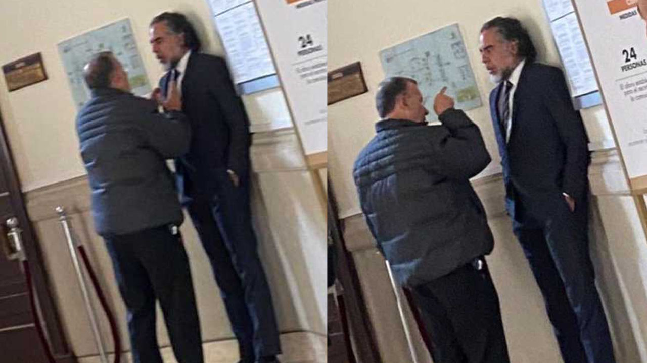 Roy Barreras discute con Benedetti. 