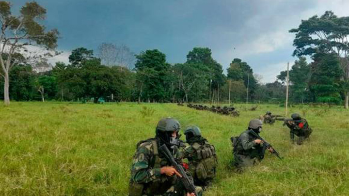 Despliegue militar en la zona fronteriza