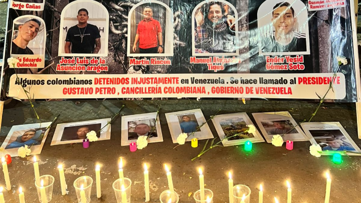 Velatón en la frontera con Venezuela. 