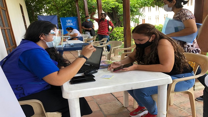 Inscriben a migrantes en condición irregular para vacunarlos./Foto: cortesía