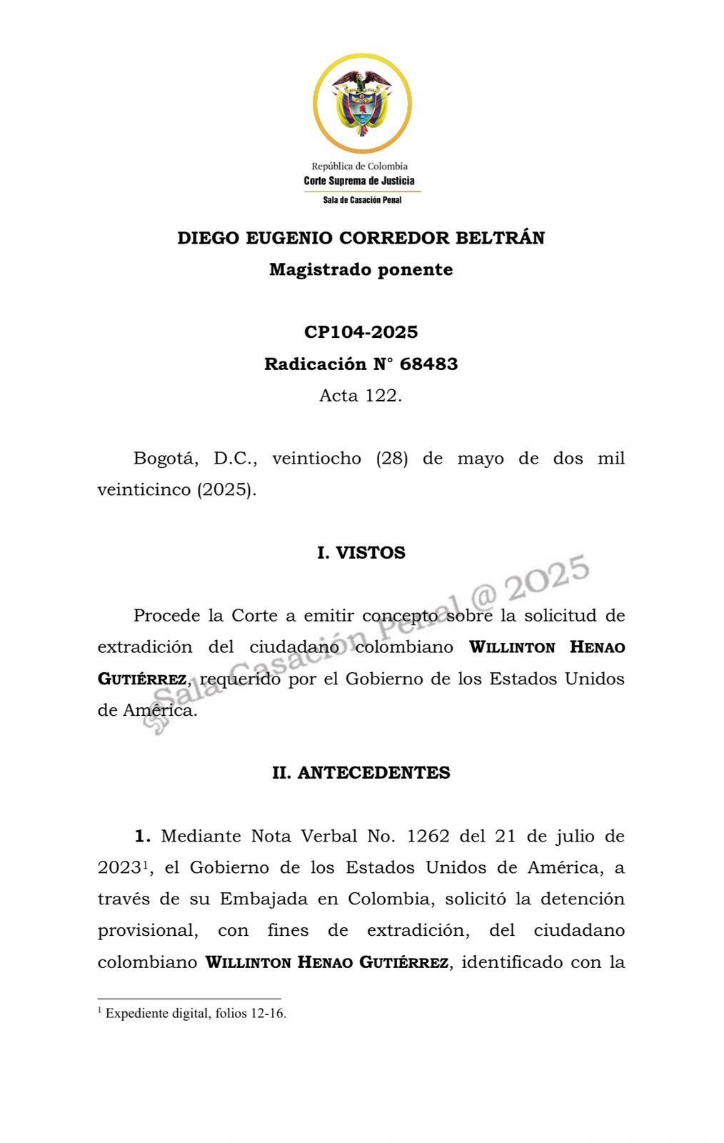 Corte Constitucional. 