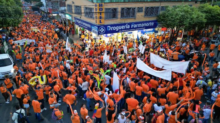 En El Zulia se adelantó una manifestación de apoyo a William Villamizar./Foto cortesía