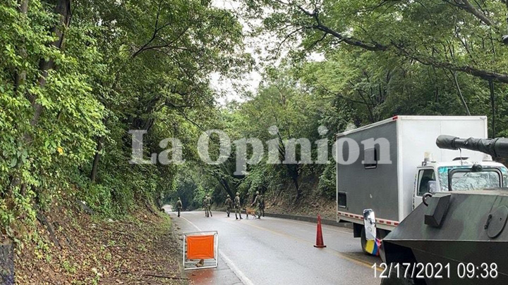 Tropas del Ejército están en el sitio de El Zulia.