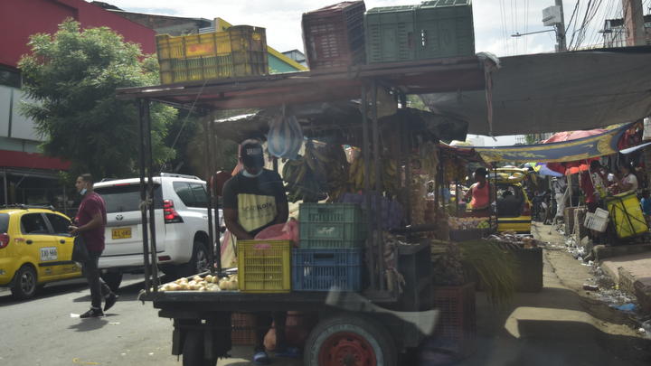 Carretas siguen en el centro