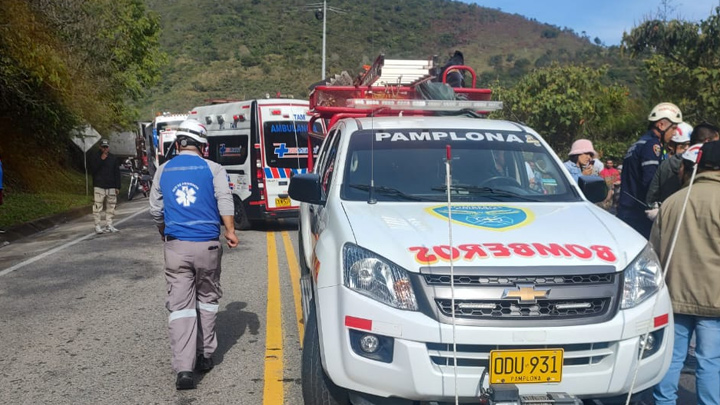 Accidente en Pamplonita.
