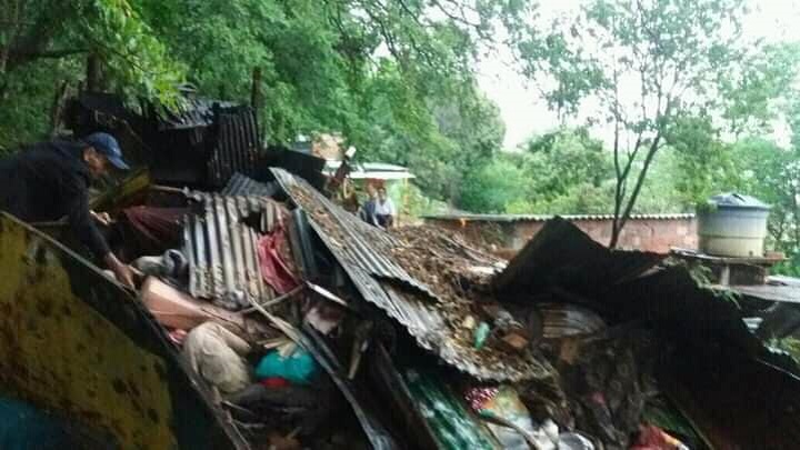 Así quedó la casa de los adultos mayores en el barrio Belén./Foto: Cortesía