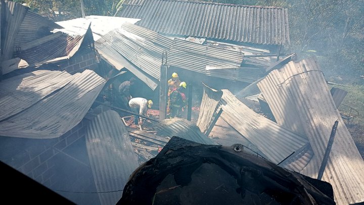 Atención a incendio en Chinácota