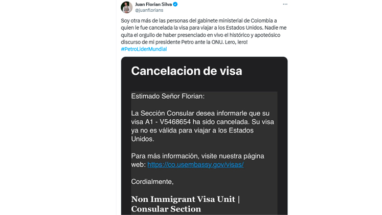 Cancelación de visa
