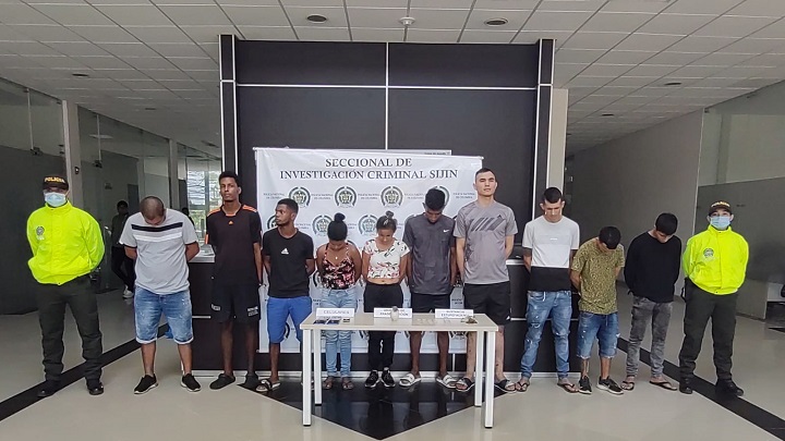 Los capturados deberán responder por concierto para delinquir, hurto calificado y agravado y porte ilegal de armas.