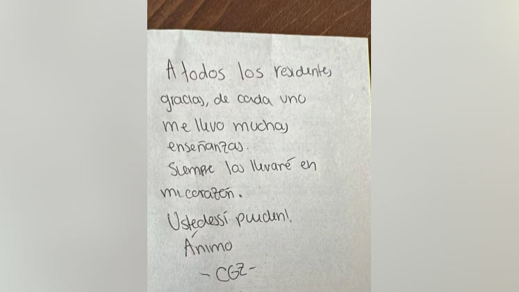 carta antes del suicidio de residente de la U. Javeriana