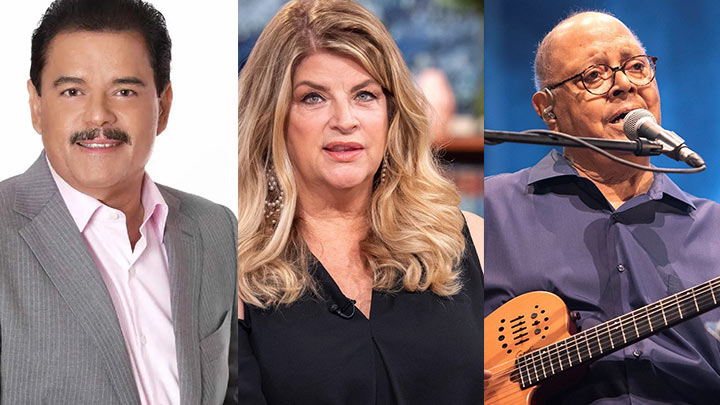 Lalo Rodríguez, Kirstie Alley y Pablo Milanés./Foto: cortesía