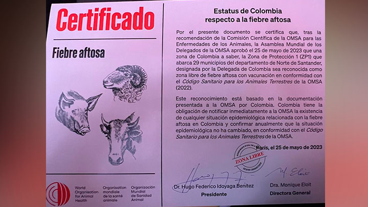 Certificado OMSA