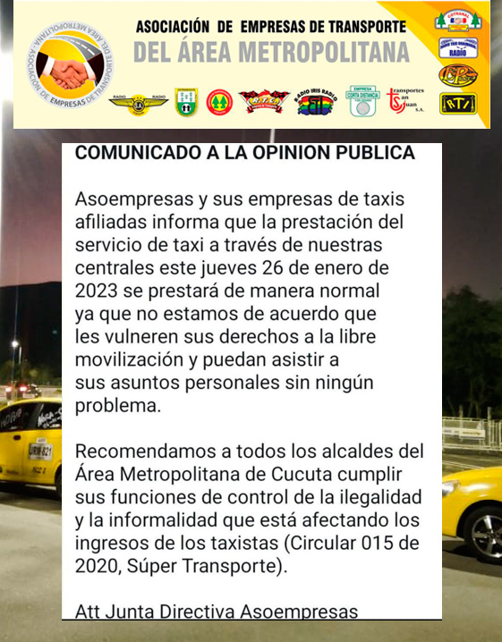 Comunicado asoempresas