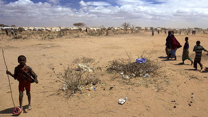 La alimentación bajo amenaza por los desastres climáticos./Foto: Acnur