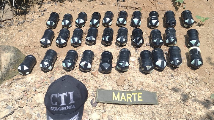 Ubicaron y destruyeron 30 explosivos, en Cúcuta