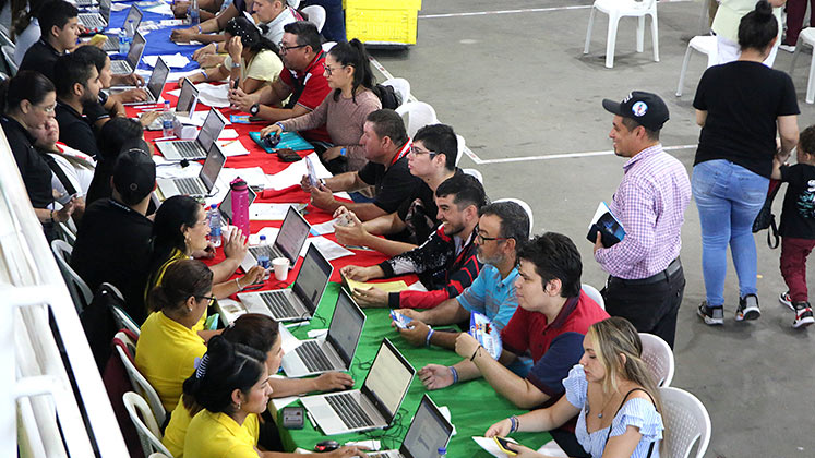 La feria Empleo para la Paz y la Inclusión, realizada en Cúcuta, tuvo el respaldo de USAID y otras entidades./ Foto Carlos Ramírez-La Opinión