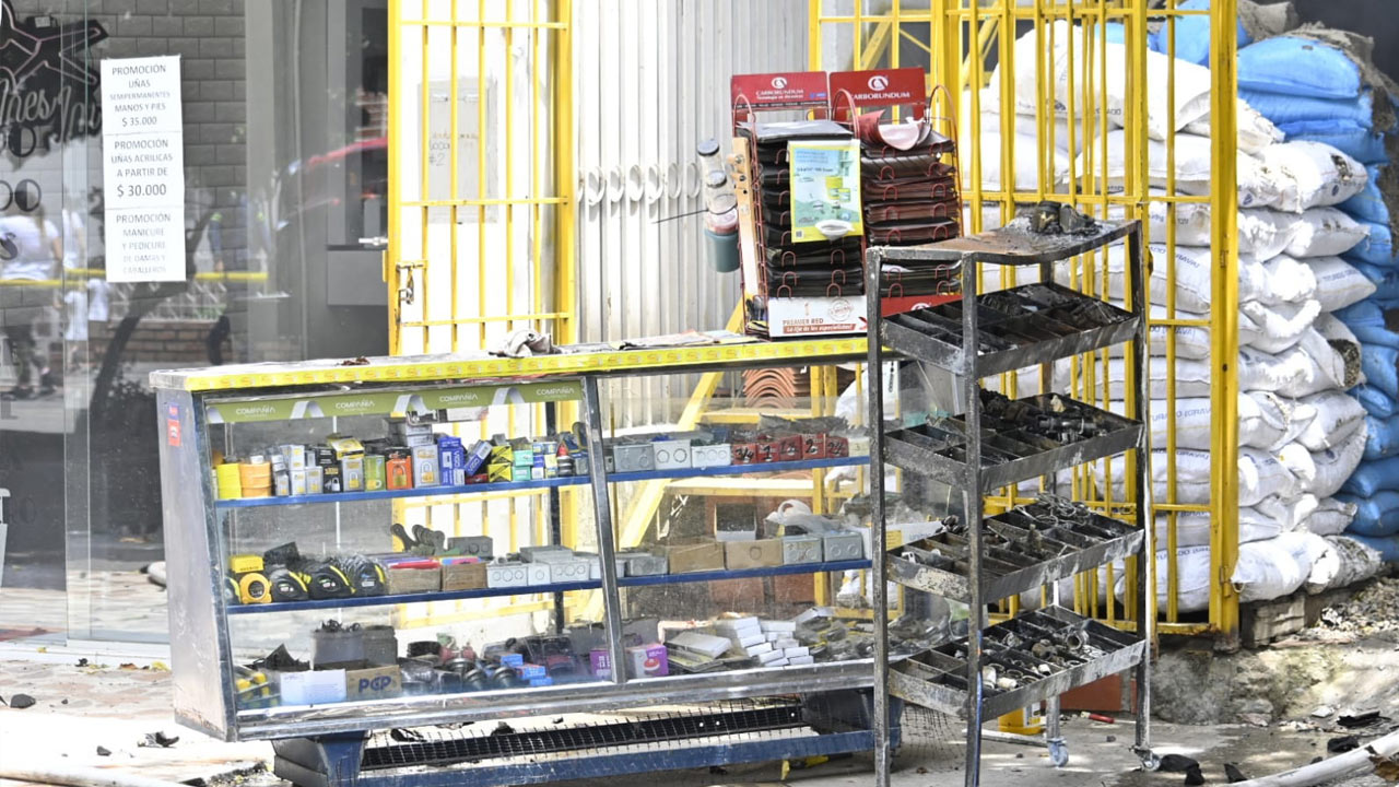 Incendio en una ferretería de Cúcuta