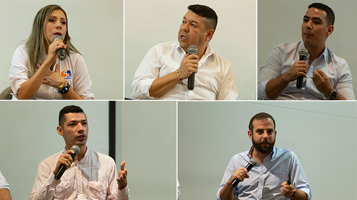 Yecenia Dávila, de Comercializadora Camdun; Arvey Duque, de Empaquetadora del Norte;Benlewis Gaviria Rendón, de La Gran Cosecha; Carlos Sibulo Galván, de cafetería y pastelería Istana; Yecenia Dávila, de Comercializadora Camdun.