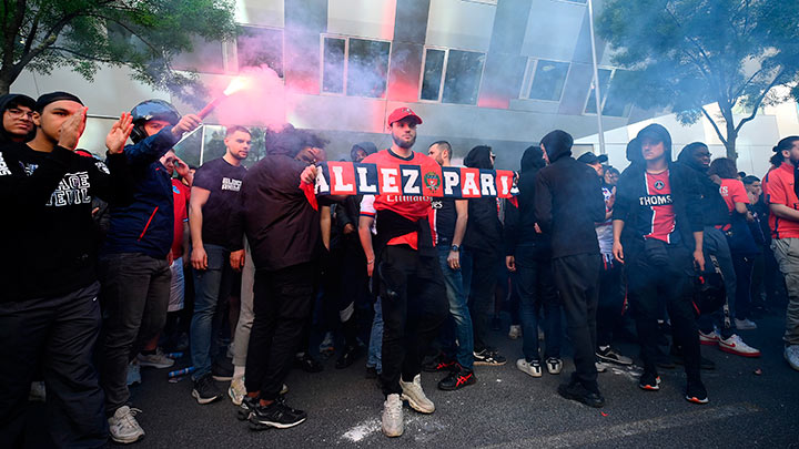 Hinchas del PSG