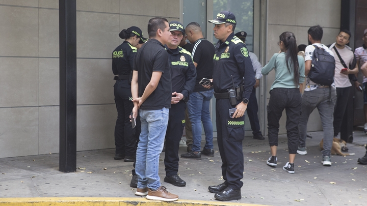 Las autoridades siguieron al sicario.