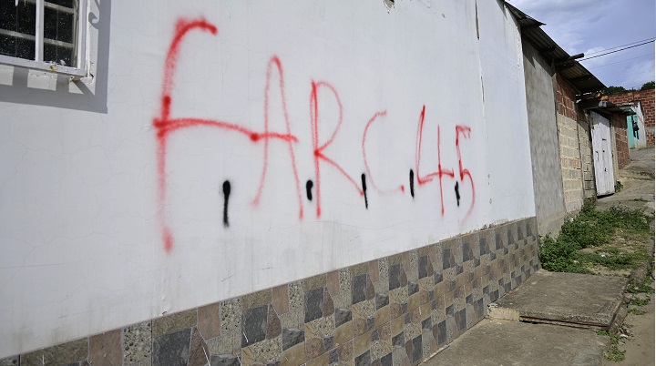 Uno de los grafitis fue hecho en una iglesia cristiana.
