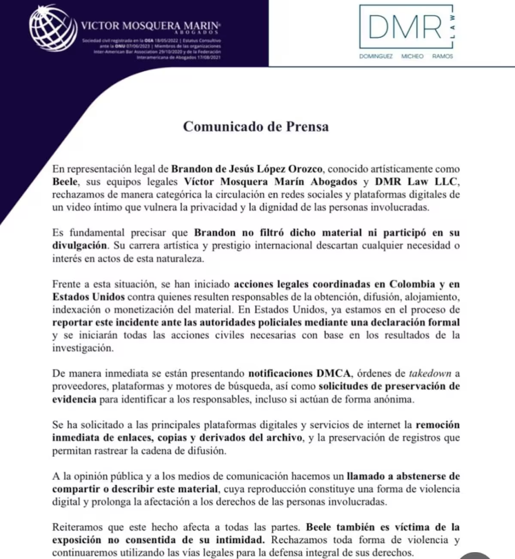 Comunicado de prensa