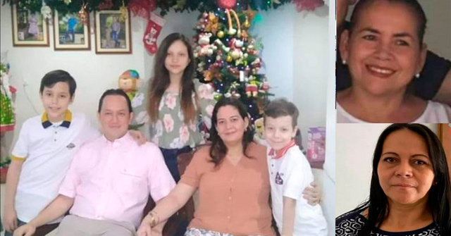 Víctimas del incendio en el barrio La Castellana 