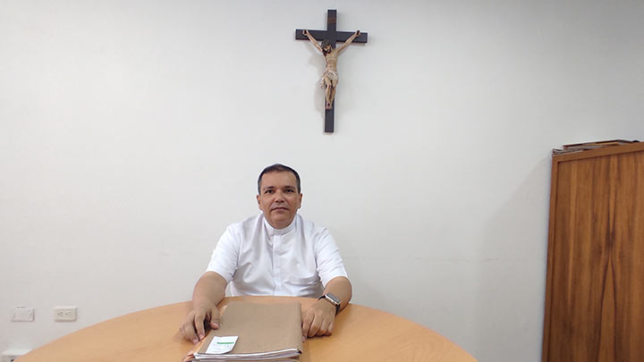 Sacerdote Jorge Alexander Perutty Gómez, vicario judicial de la Diócesis de Cúcuta.