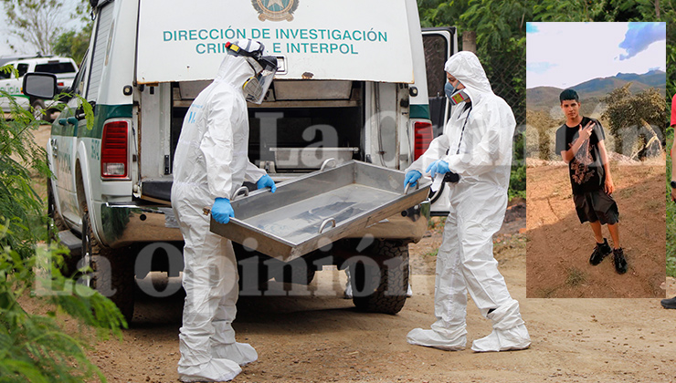 El cuerpo en avanzado estado de descomposición fue hallado al margen de una calle de tierra, en Las Delicias. / Foto Stefany Peñaloza-La Opinión